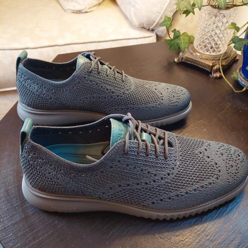 NEW! Cole Haan Men's 2 ZEROGRAND Stitchlite Shoes Pavement/December Sky 12M $209
